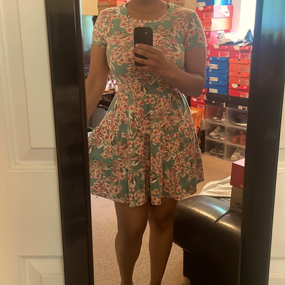 Floral mini dress